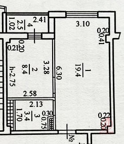 Фотография 1-к. квартира 35.00 м² #4
