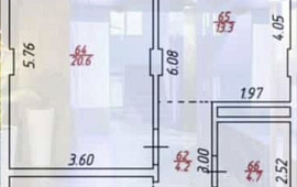 1-к. квартира 49.70 м² 