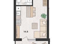 1-комн. квартира 22.40 м² 